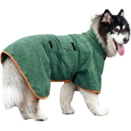 New Fast Drying Dog Towel Robe.