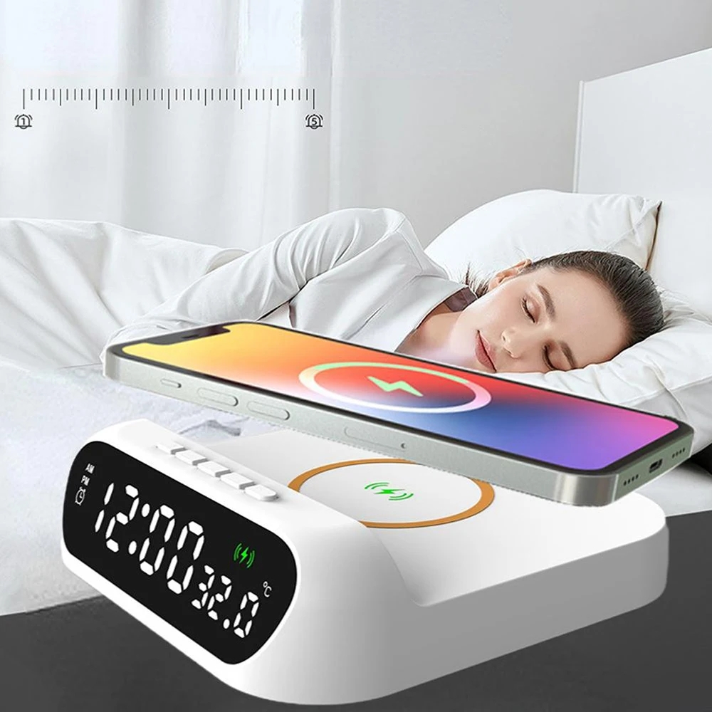 3P Experts Wireless Charger Alarm Clock