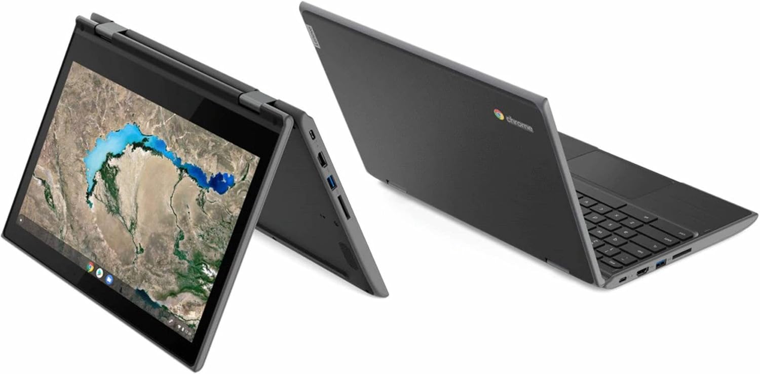 Refurbished Lenovo 11.6" 300e Chromebook Touchscreen LCD 2 in 1- MediaTek M8173C Quad-core 2.1GHz 4GB LPDDR3 32GB Flash Memory Chrome OS