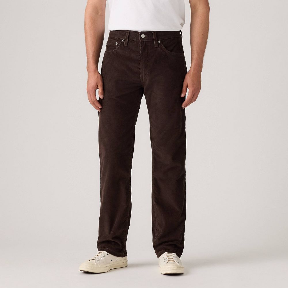 Levi's Men's 505 Regular Fit Straight Jeans - Black Coffee Corduroy 33x30