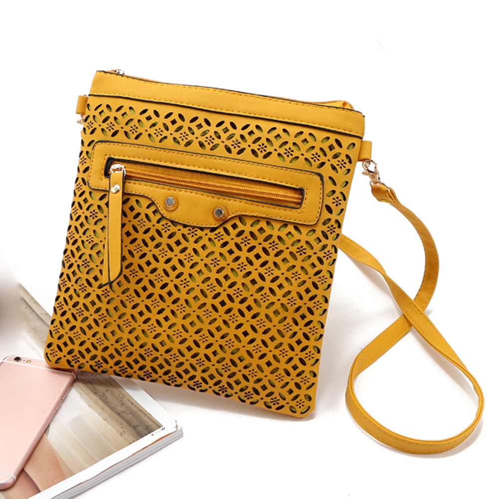Small Hollowed Out Messenger Bags 6 Colors BelleChic
