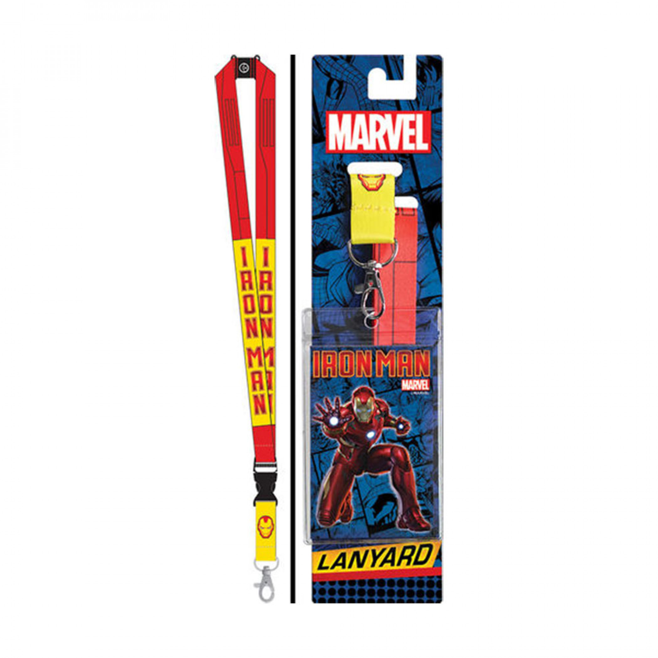 Iron Man Red and Yellow Lanyard