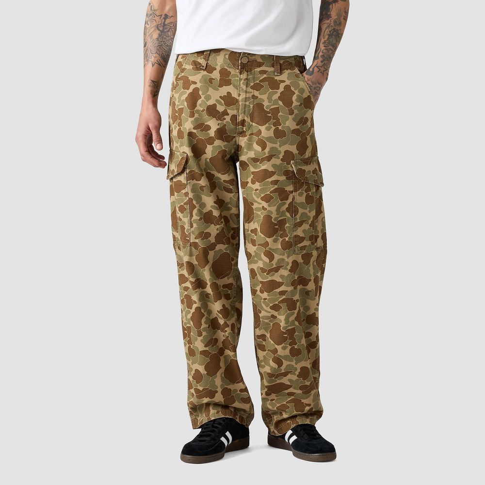 Levi's Men's XX Cargo Baggy Fit Pants - Duck Camo Print 31x32 - Open Box