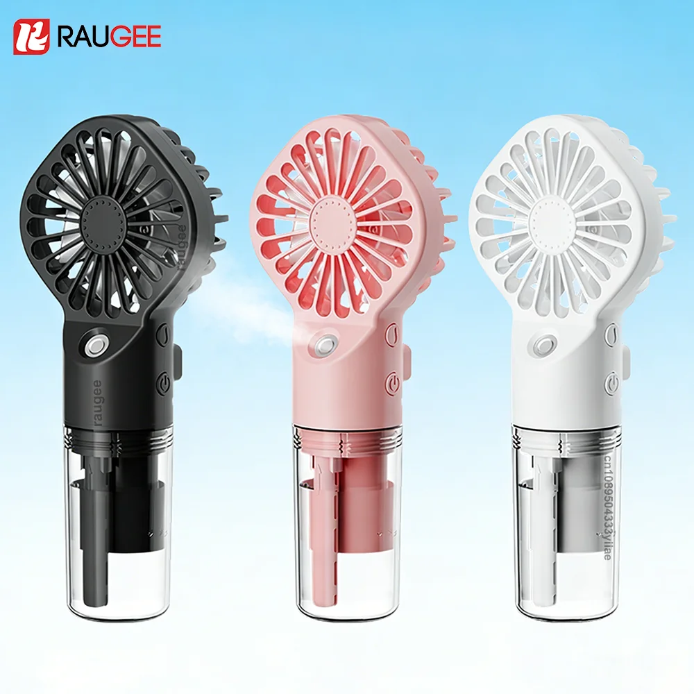 Portable Handheld Misting Fan – USB Rechargeable Mini Spray Fan