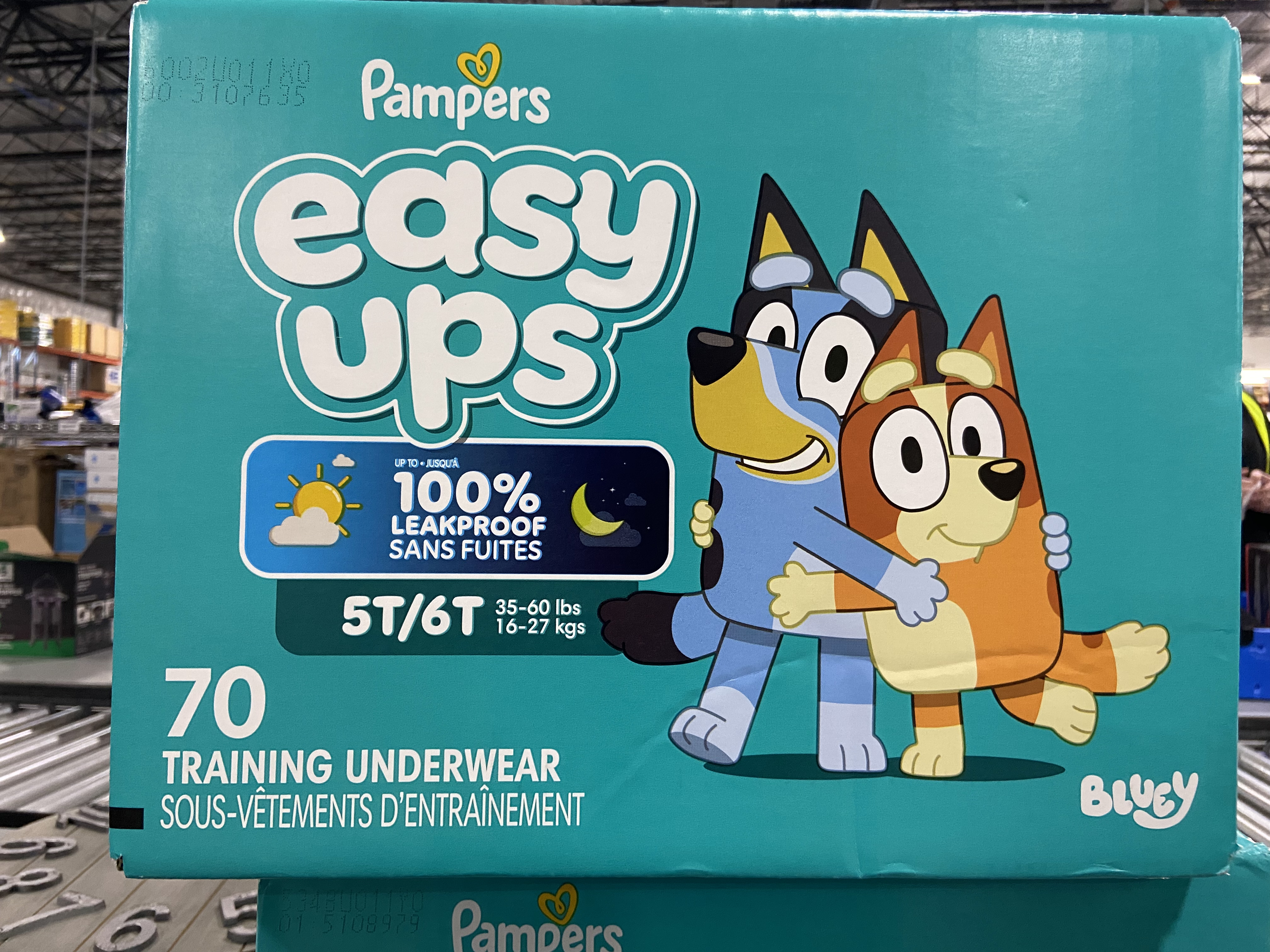 PAMPERS POTTY TRAINING UNDERWEAR FOR TODDLERS, EASY UPS DIAPERS - BLUE AND AQUA - New