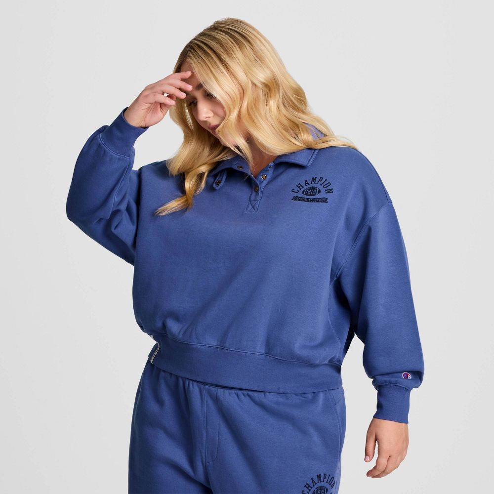 Champion Women's Long Sleeve Fleece Pullover (Plus Sizes)