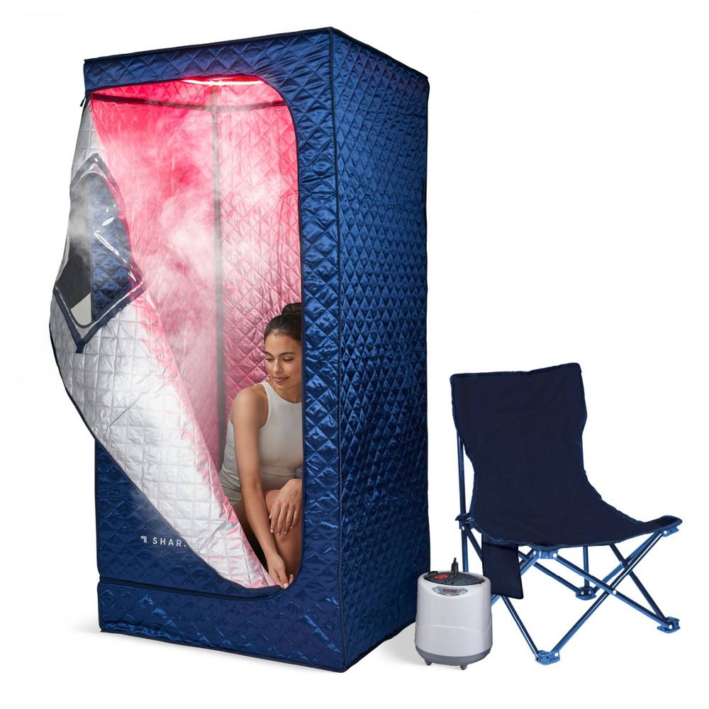 Sharper Image Steam Sauna Tent and Red Light Mask - Open Box