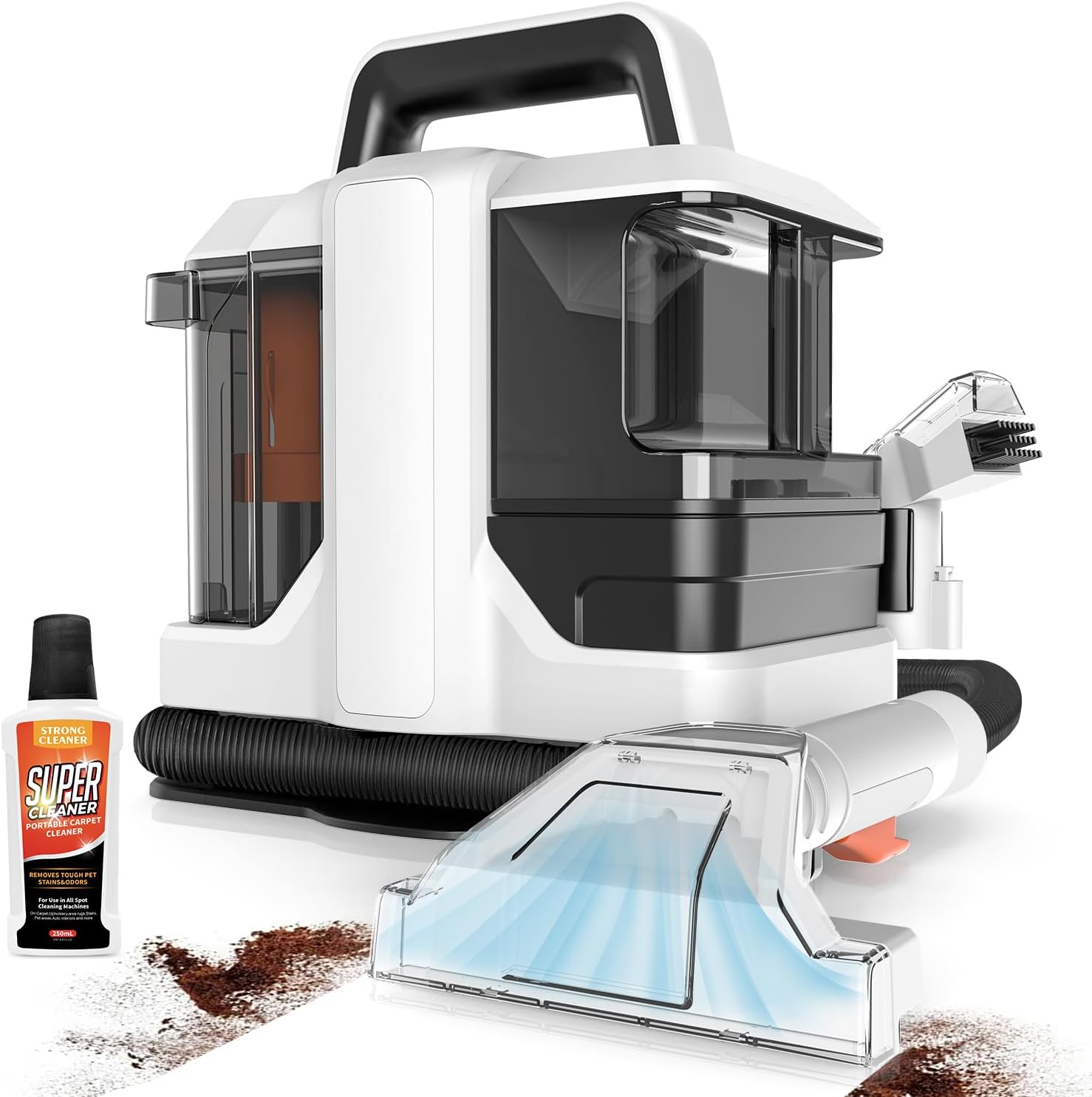 AILLTOPD C4 Portable Carpet Cleaner Machine Powerful Deep Stain Cleaning - White