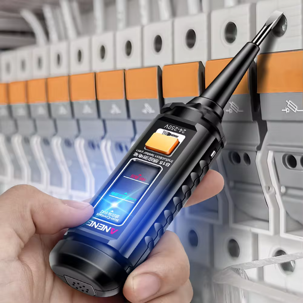 24-250V Professional AC Voltage Detection Pen Highlight Color Light Electrician Screwdriver NCV Electricity Pen Electrical Tools