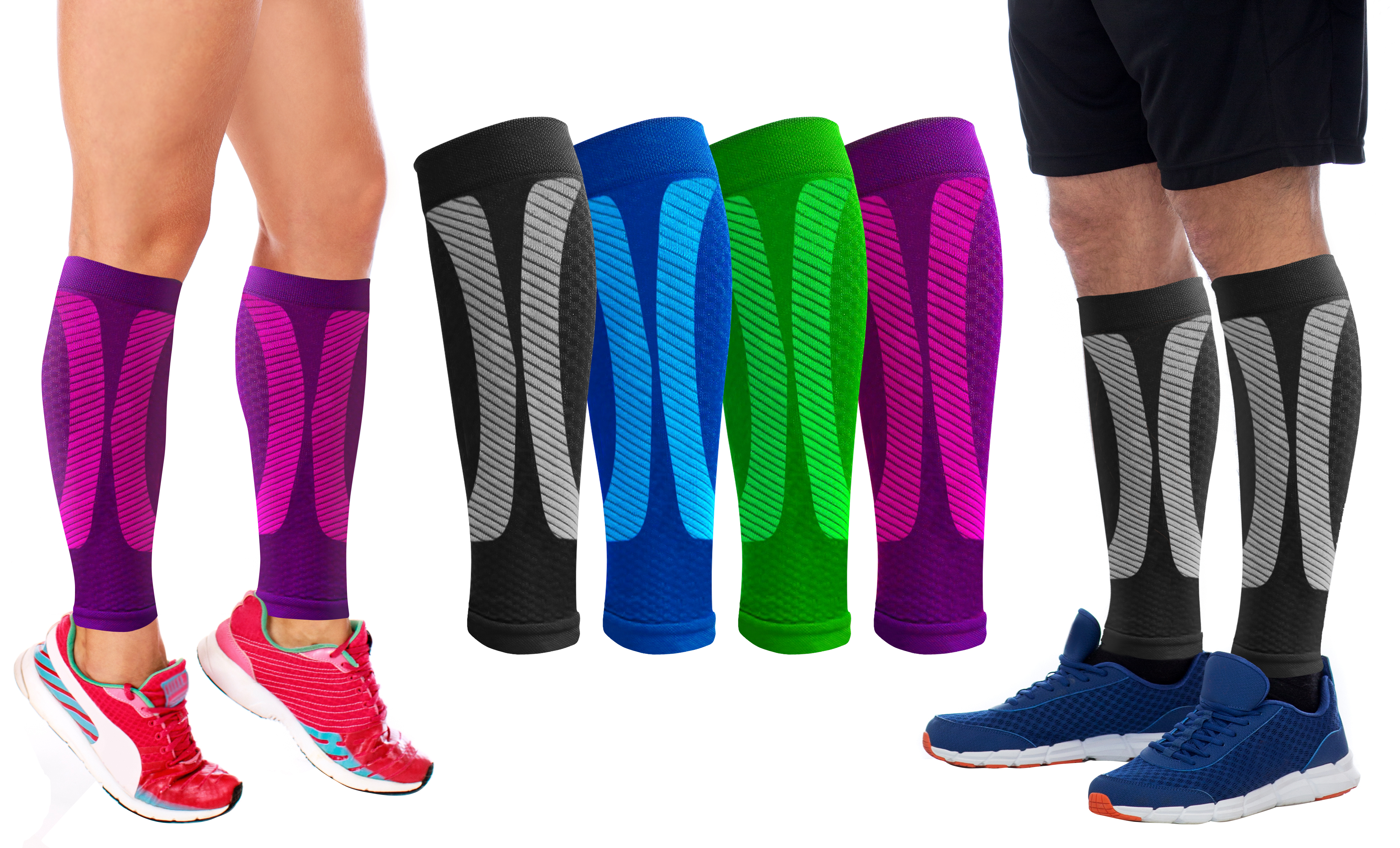 DCF Elite Unisex Calf Compression Sleeves (1-Pair)