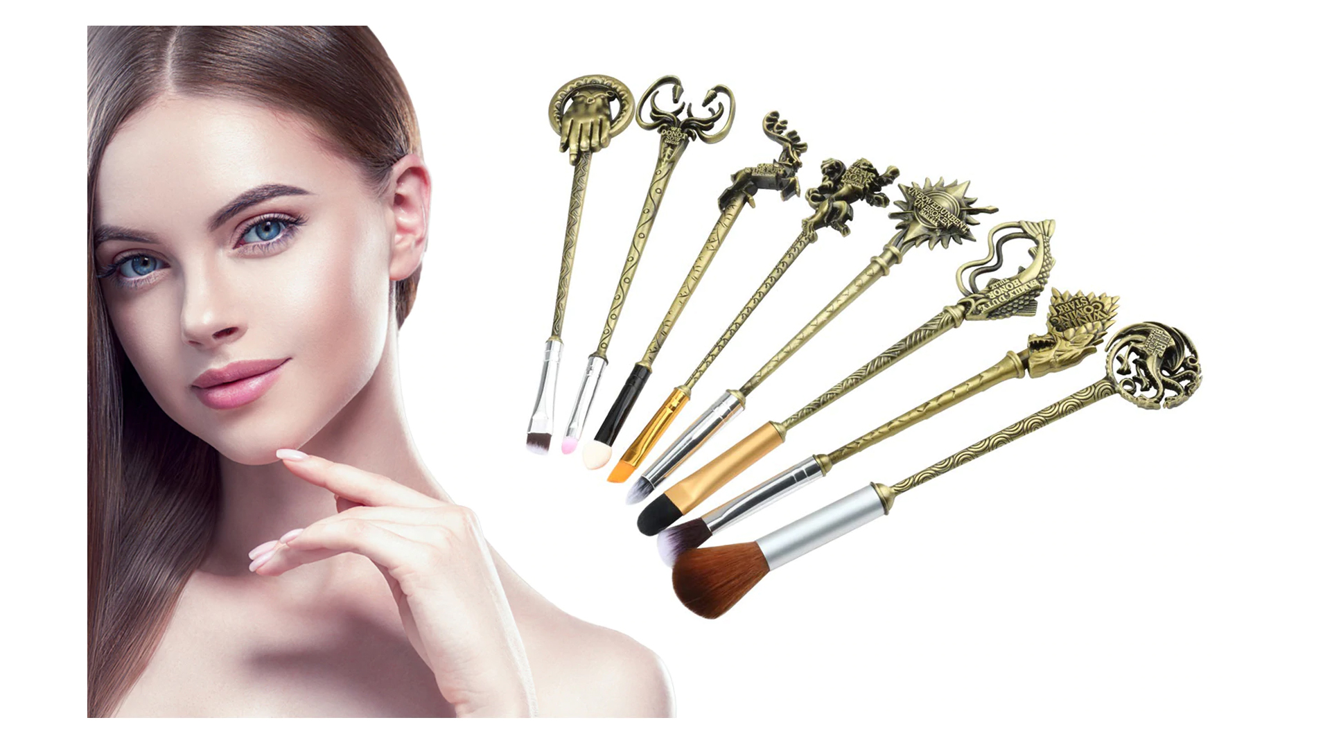 Game Of Thrones Inspired Makeup Brush Set (8-Piece)