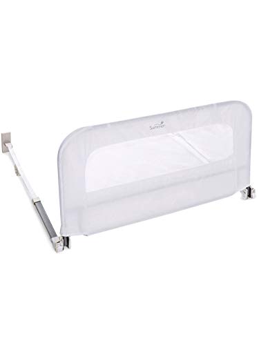 SUMMER INFANT SINGLE FOLD SAFETY BEDRAIL, FITS TWIN FULL QUEEN BEDS - WHITE