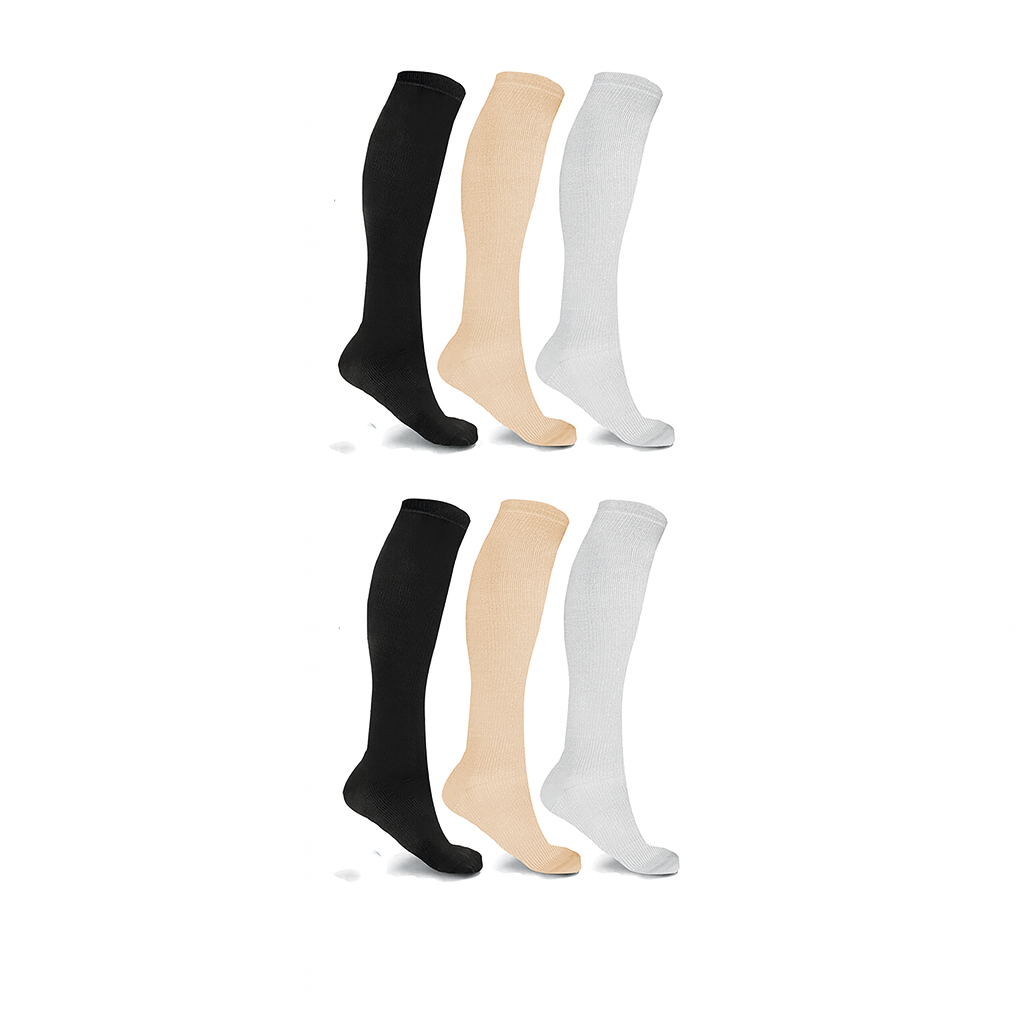 6-Pack Compression Socks – All-Day Comfort & Circulation Support