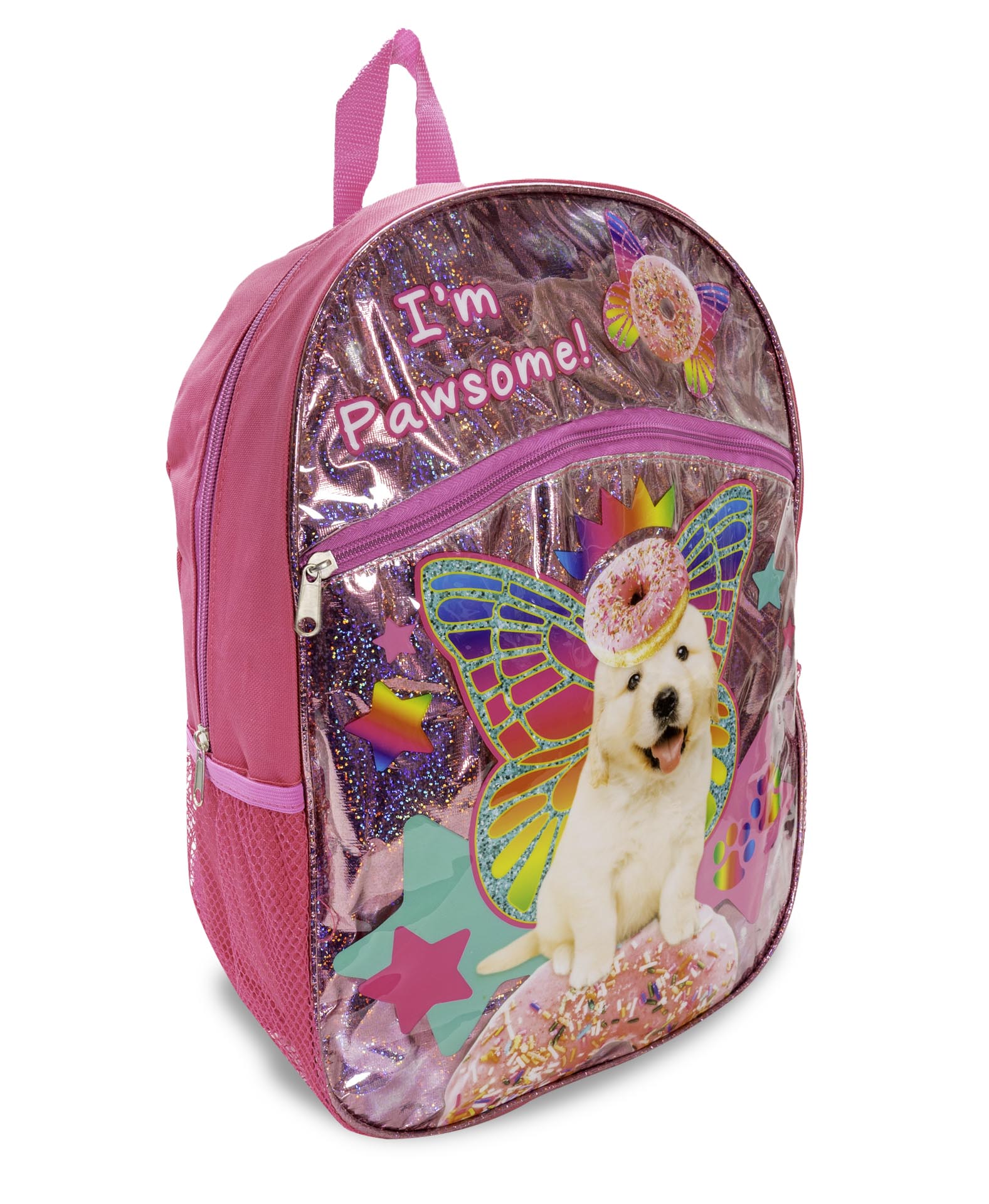 Rainbow Puppy 16” Pawsome Backpack