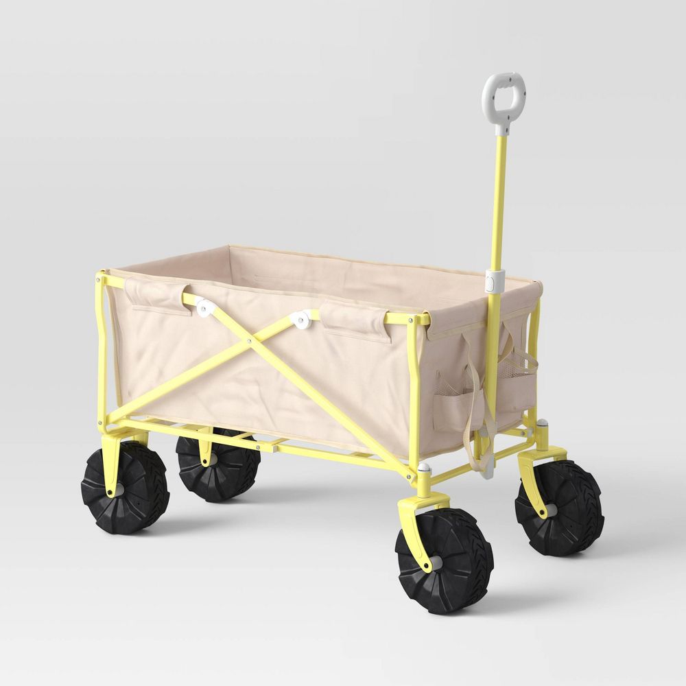 Flat Folding Wagon without Cargo Net Tan - Sun Squad