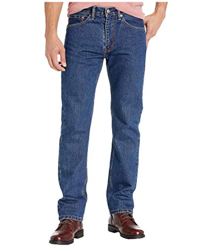 5054886 LEVI'S MEN'S 505 REGULAR FIT JEANS DARK STONEWASH SIZE MEN 40X32 - New