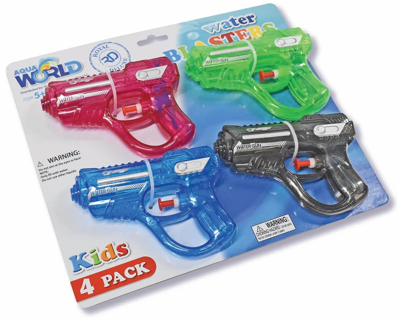 4-Pack Water Gun Blasters