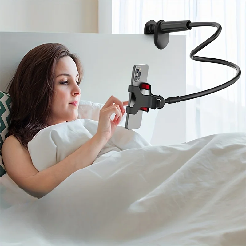 Lazy Bedside Mobile Phone Clamp Bracket Flexible Long Arm Gooseneck