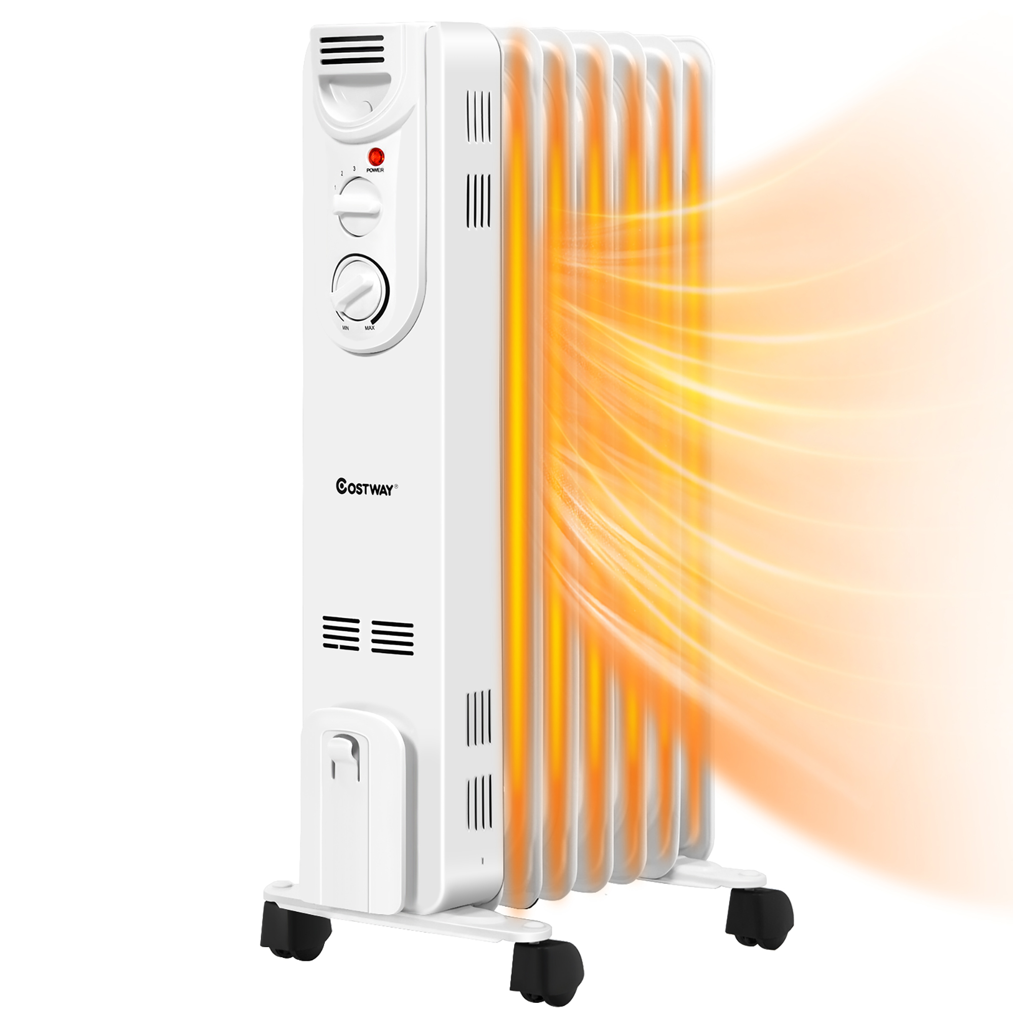1500W Electric Oil Filled Radiator Space Heater