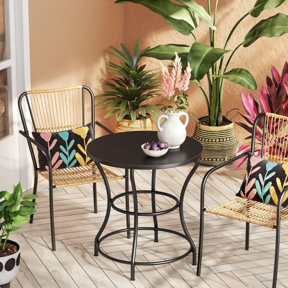 Nolina 27.5"" Round Bistro Patio Dining Table