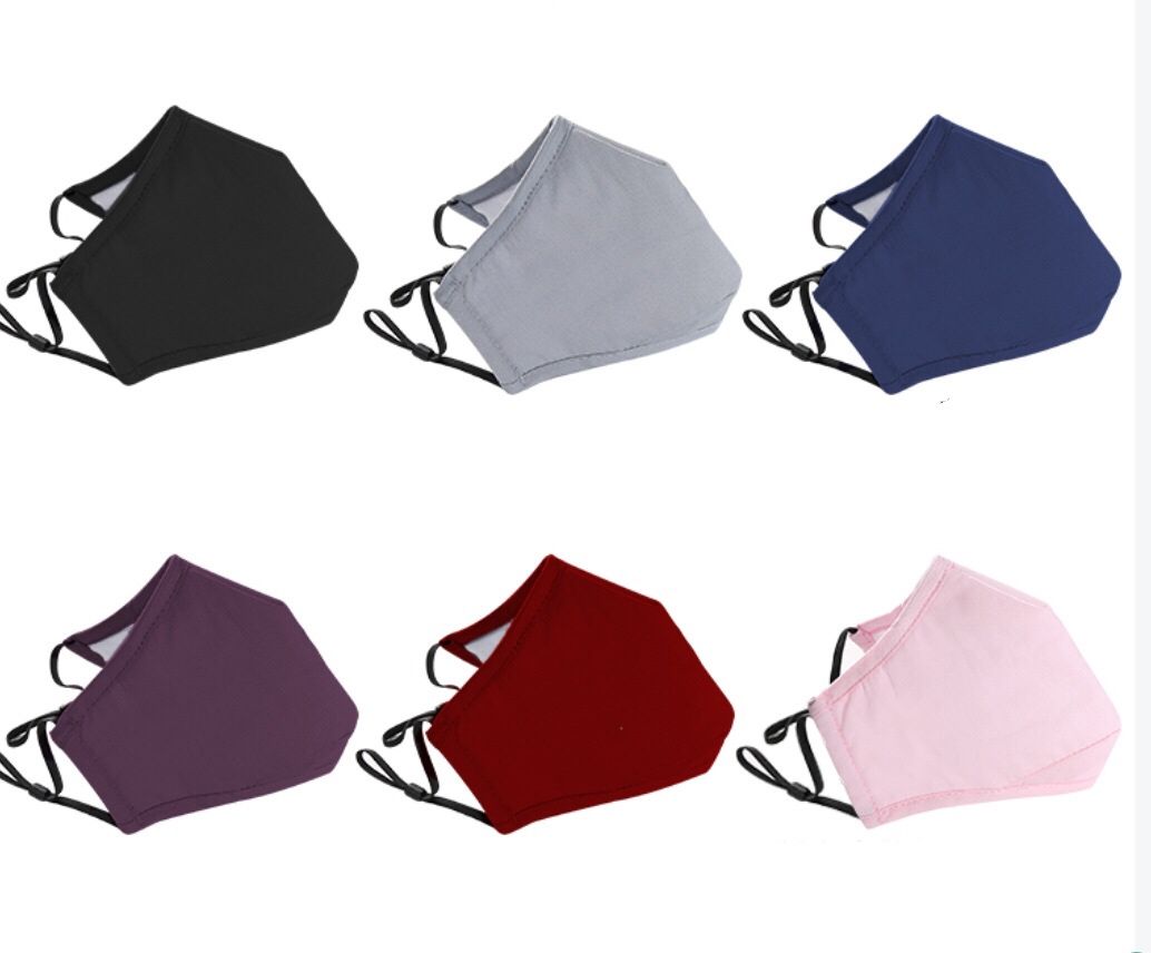 2-Pack 100% Cotton 4-Layer Reusable Face Mask