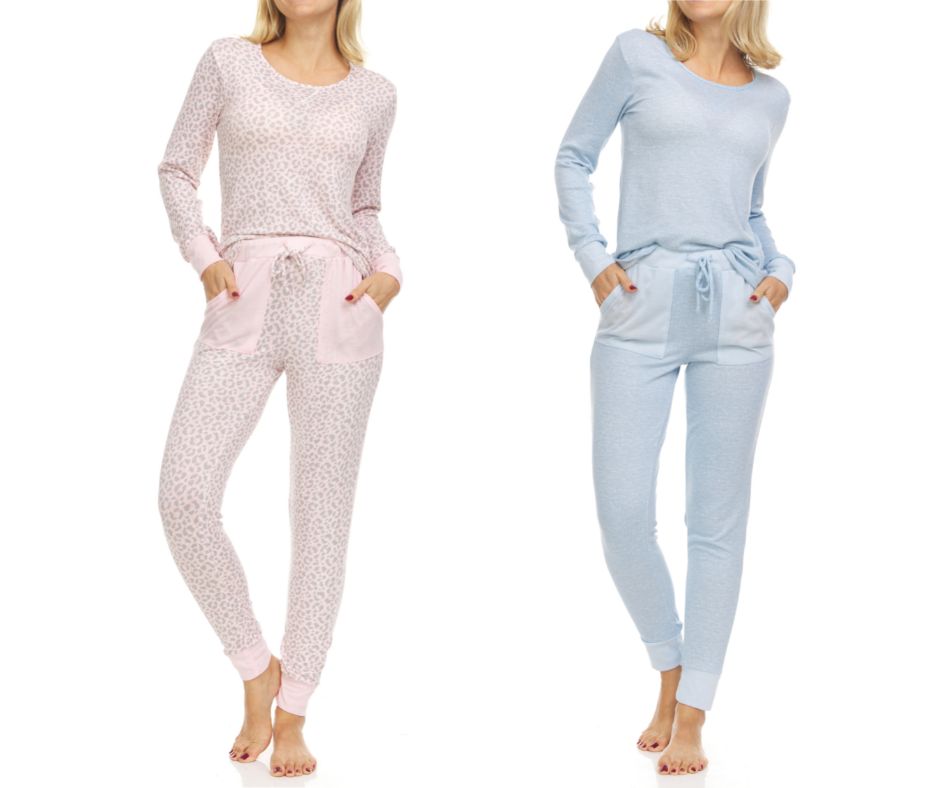 2 Sets: Women's Ultra-Soft Long Sleeve Pajama Sets