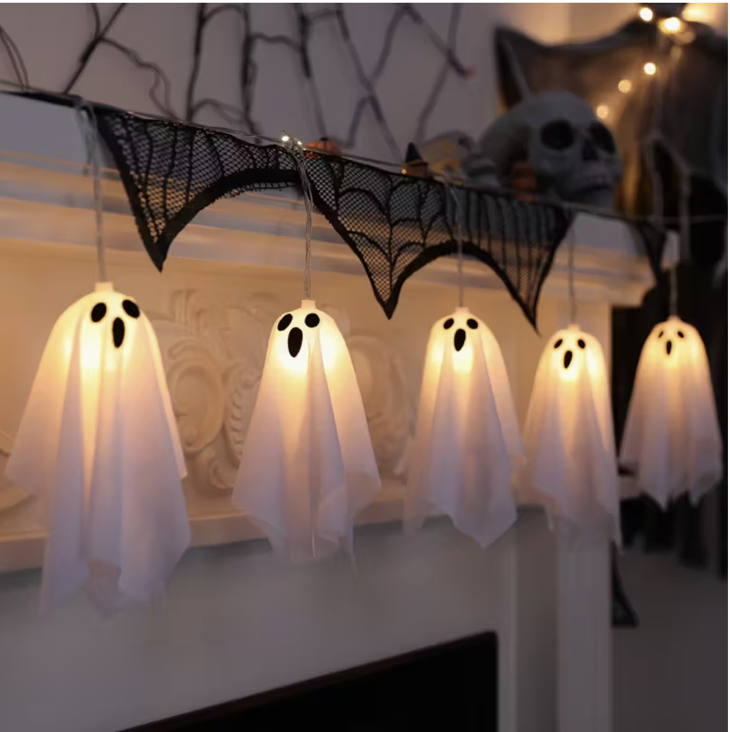 10pcs Halloween Ghost Light String