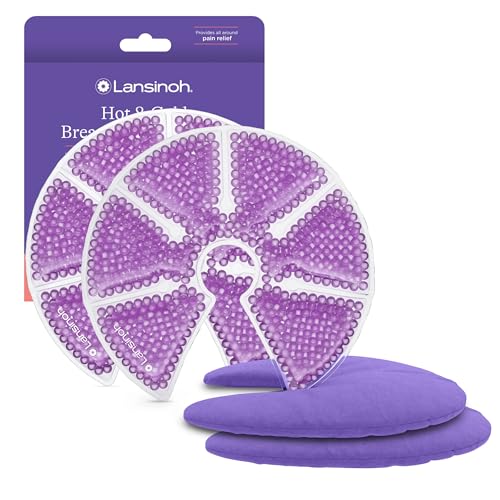 LANSINOH BREAST THERAPY PACKS HOT AND COLD BREAST-PADS POSTPARTUM ESSENTIALS - New