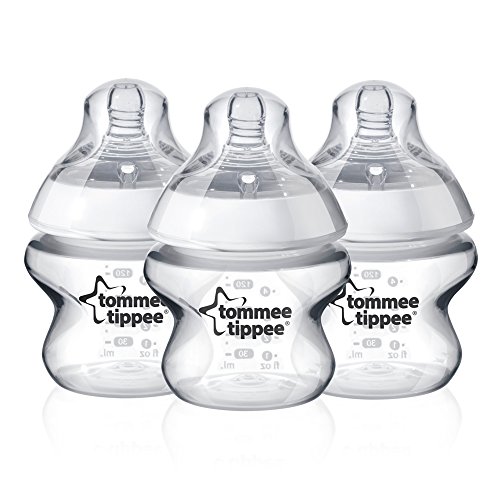 Tommee Tippee Closer to Nature Baby Bottle, Breas-Like, Extra 5oz (3 Count) Rose - New