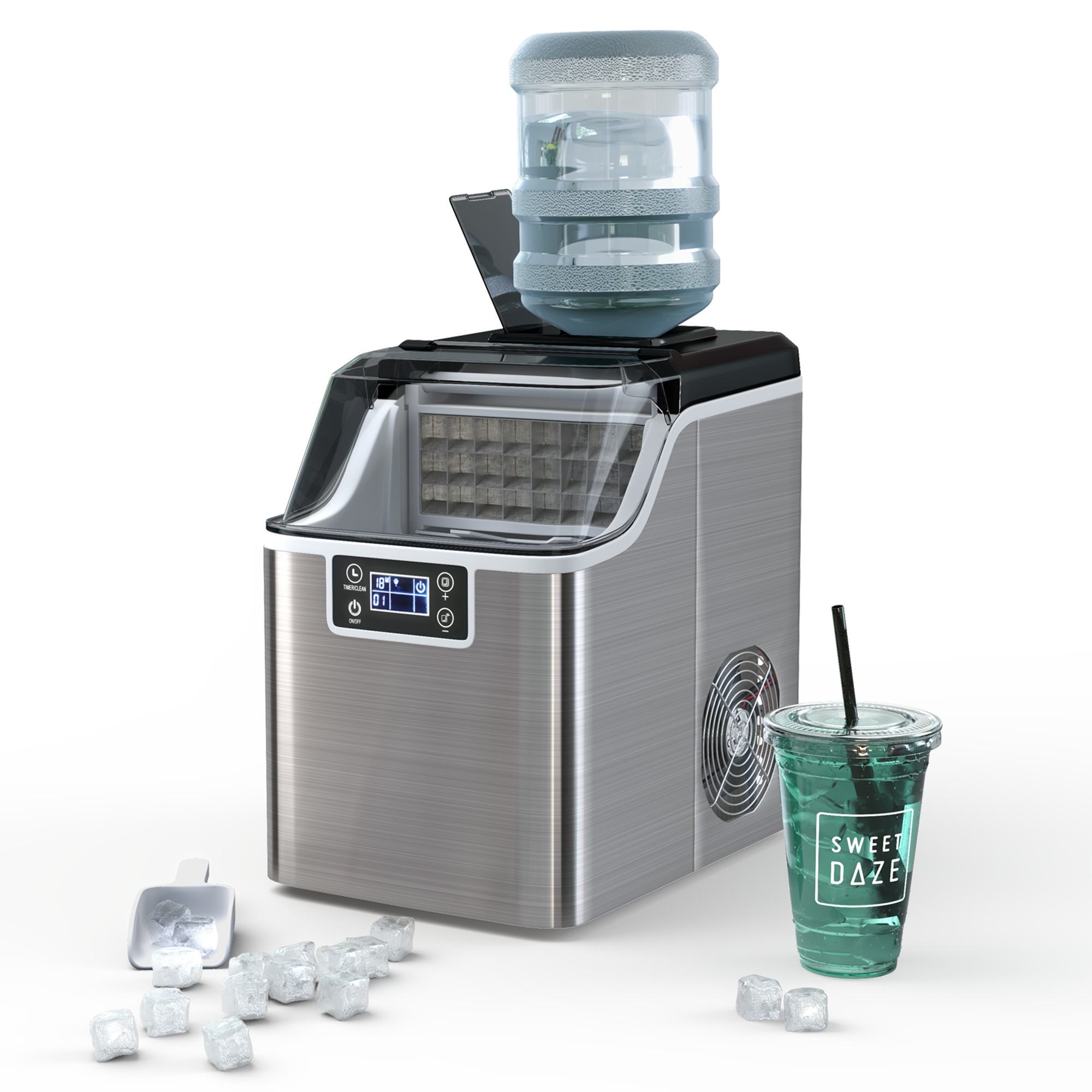 Self Cleaning Ice Maker 40 Lb/24Hour Countertop