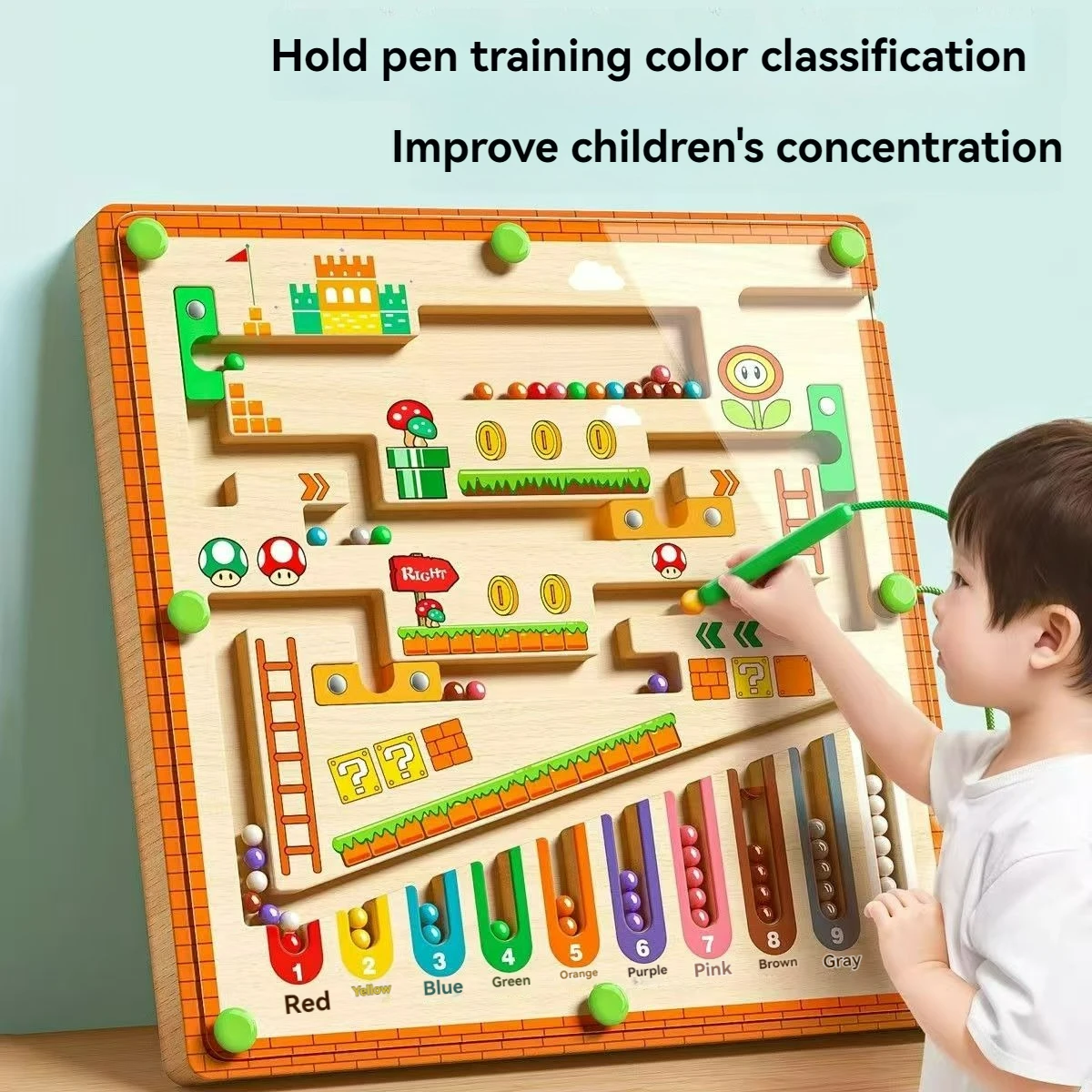 Children's Magnetic Maze Walking Ball Baby Concentration Training