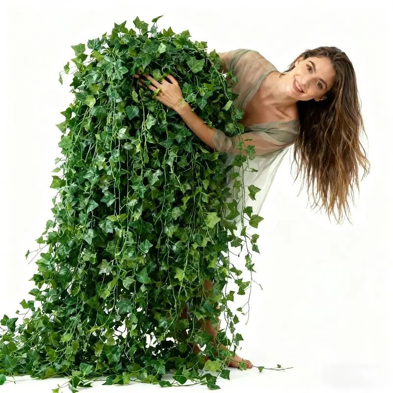 24 Pack Artificial Ivy Garland: Hanging Fake Vines for Room Aesthetic