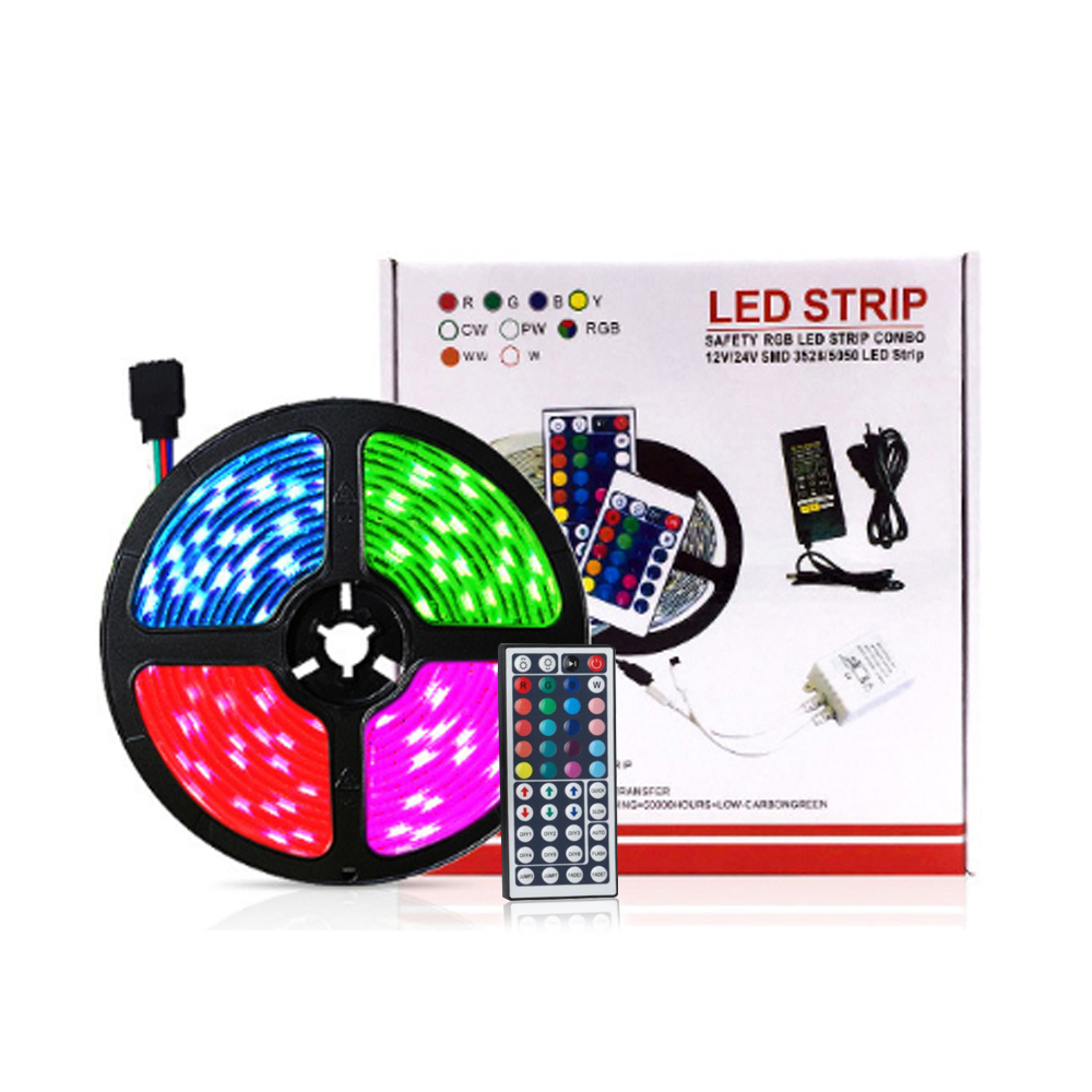 LED Strip Lights with Infrared 44 Keys Remote Multi Color Changing Decoration