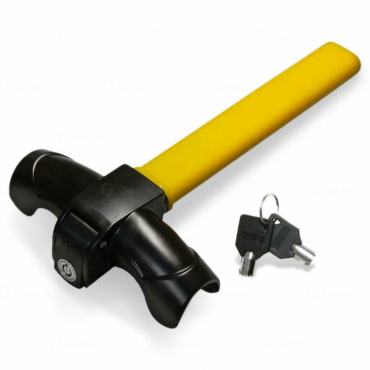 Zone Tech Car Truck Steering Wheel Rotary Lock Anti Theft Security Duty