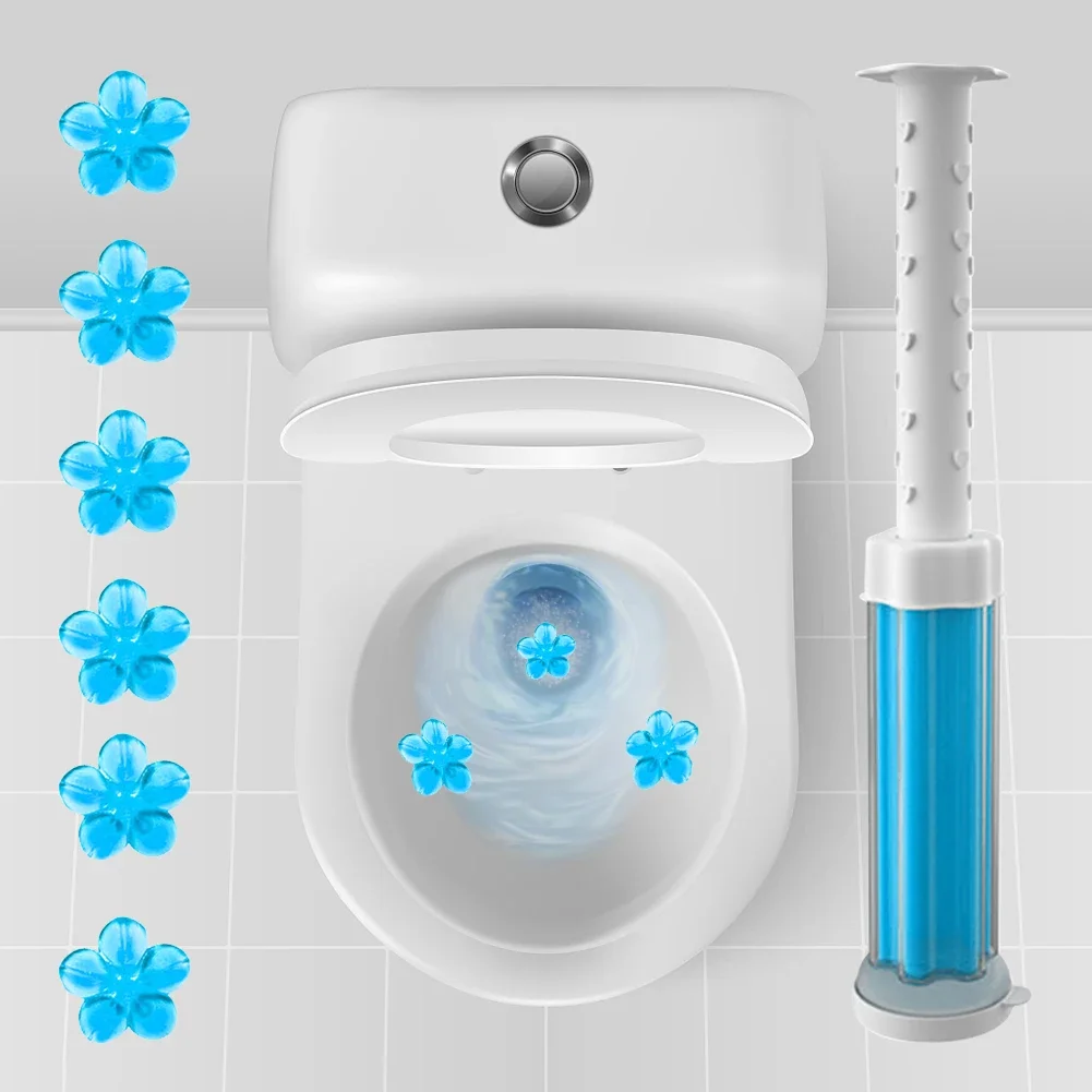 Toilet Cleaner Gel Remove Odors Leave Flower Aromatic Toilet Gel No Traces Comfortable Smell (12 Uses in one Tube)