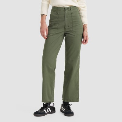 Levi's Women's Mid-Rise Wedgie Straight Cropped Jeans - Surplus Thyme