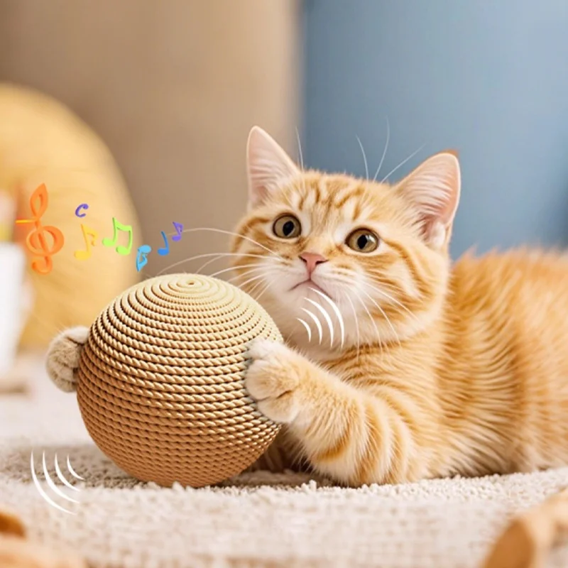 Large Sisal Cat Ball Toy