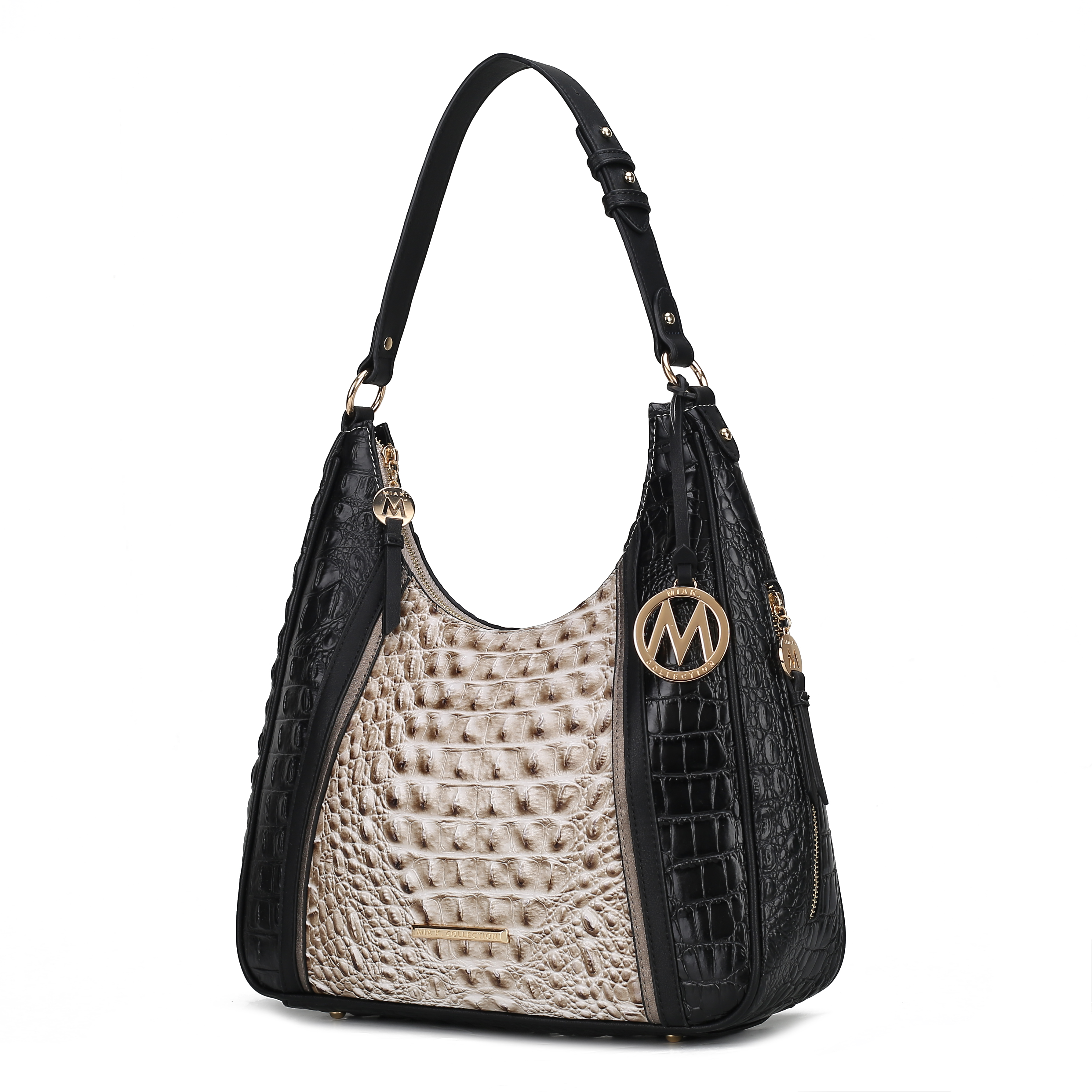 MKF Collection Becket Faux Crocodile-Embossed Women’s Shoulder Bag by Mia K