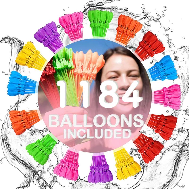 Rapid Fill Water Balloons for Summer Backyard Water Games Fast Filling for Outdoor