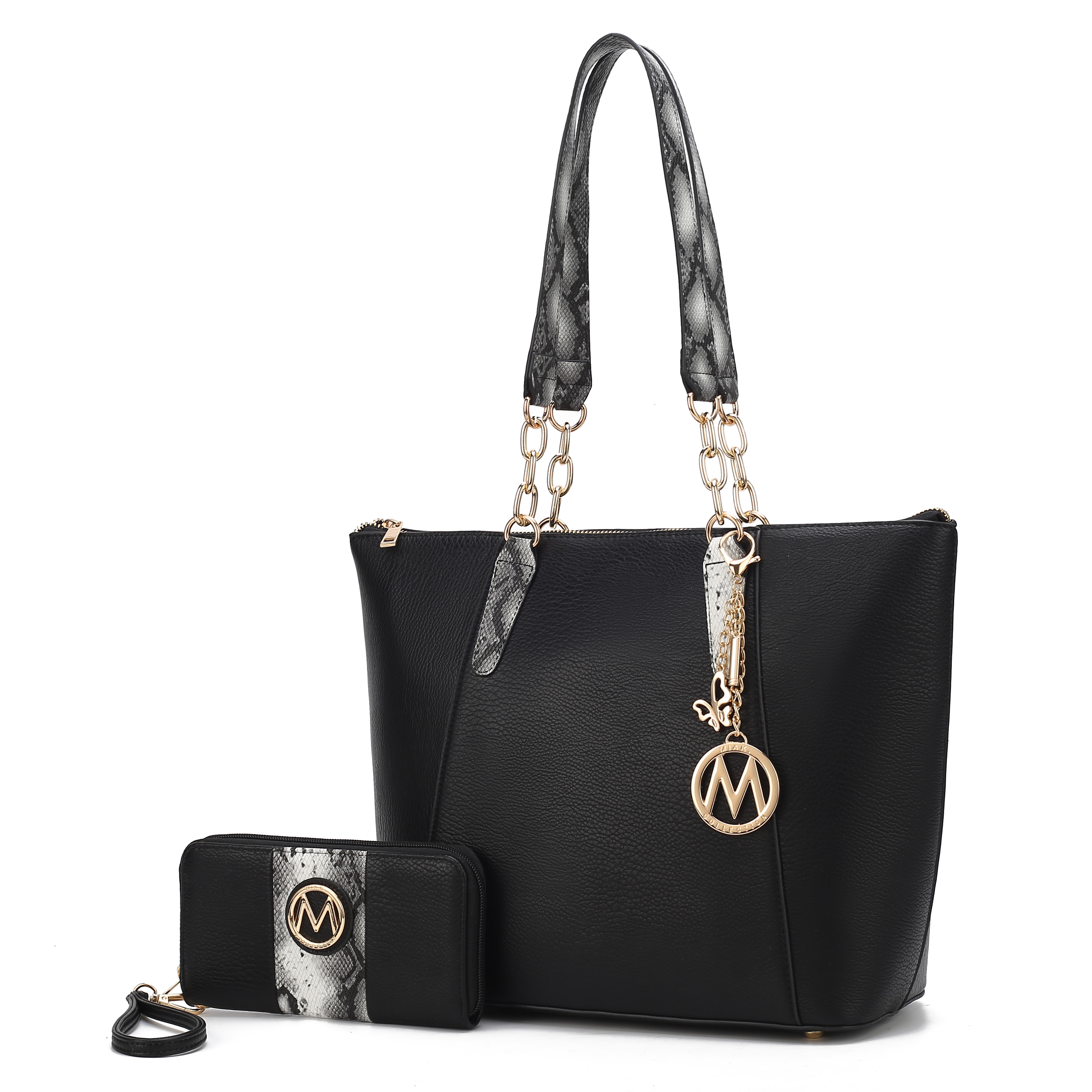 MKF Collection Ximena Women’s Tote Bag with matching Wristlet Wallet by Mia K- 2 pieces