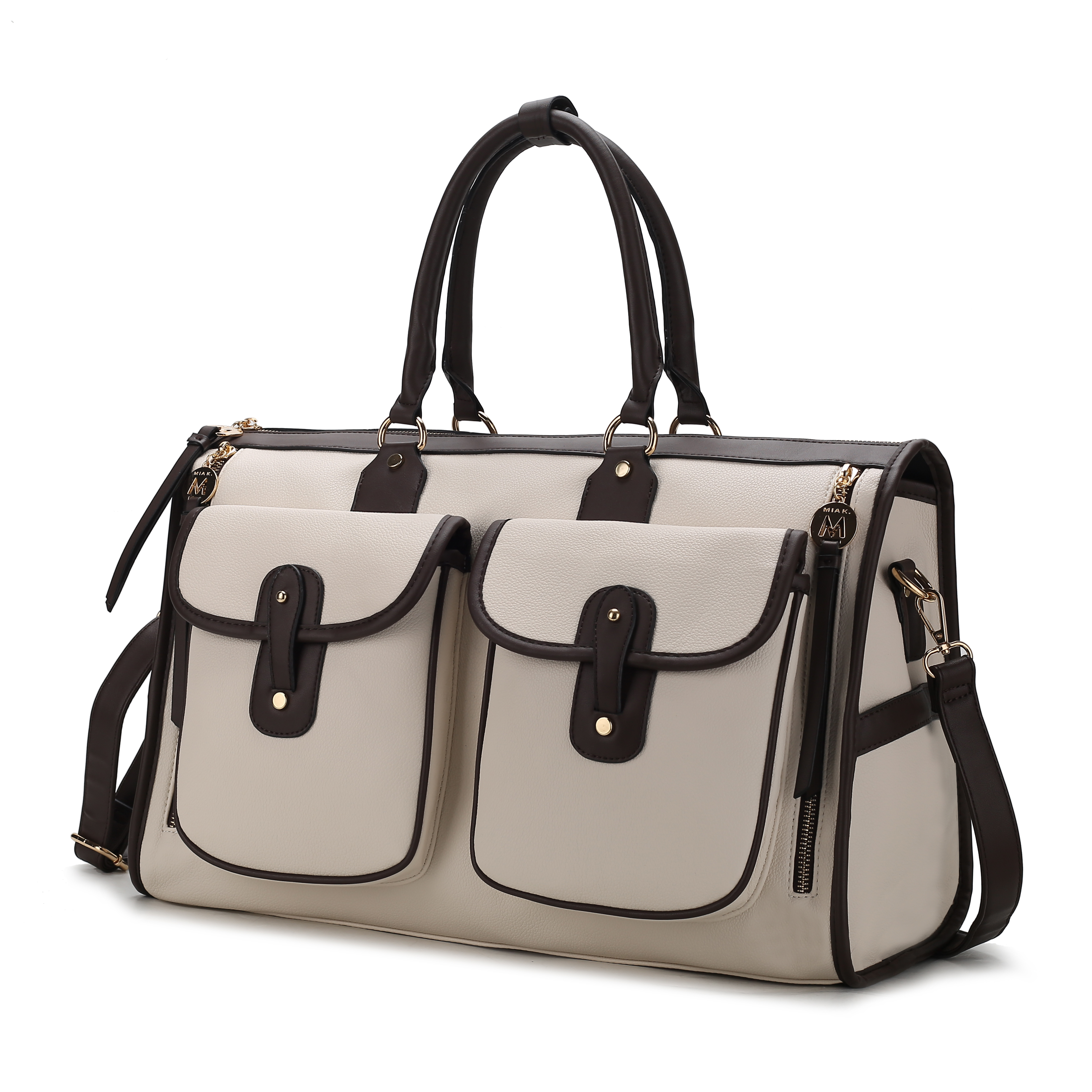 MKF Collection Genevieve Vegan Leather Duffle Bag by Mia K