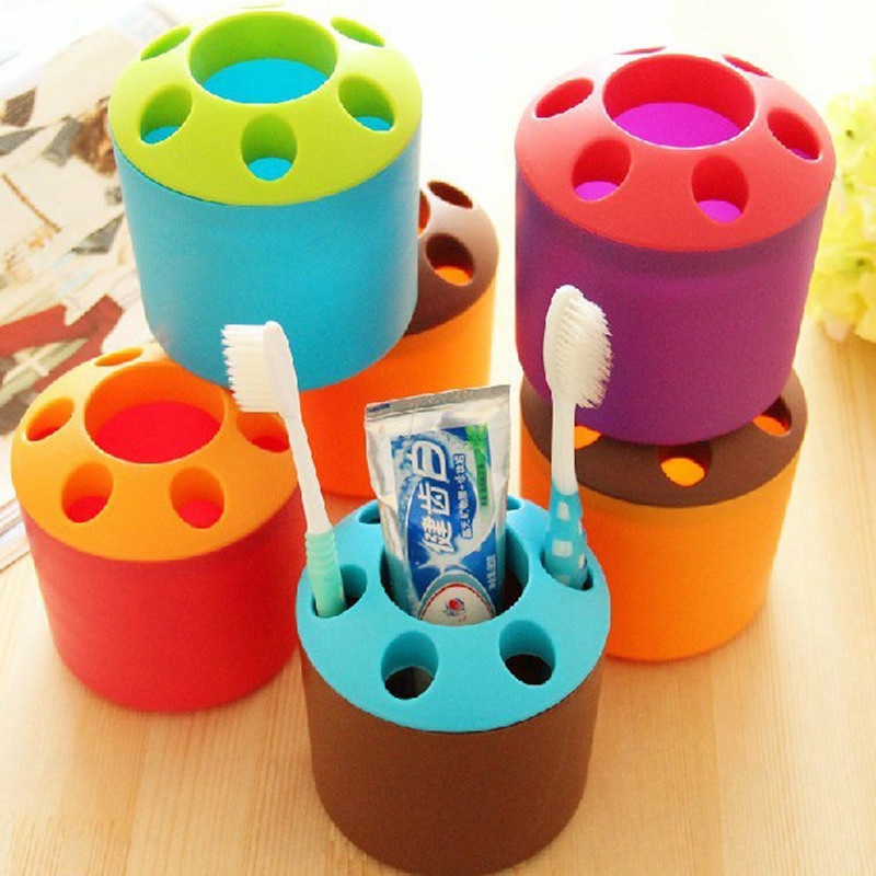 Toothbrush Holder with a Mouthwash Cup BelleChic