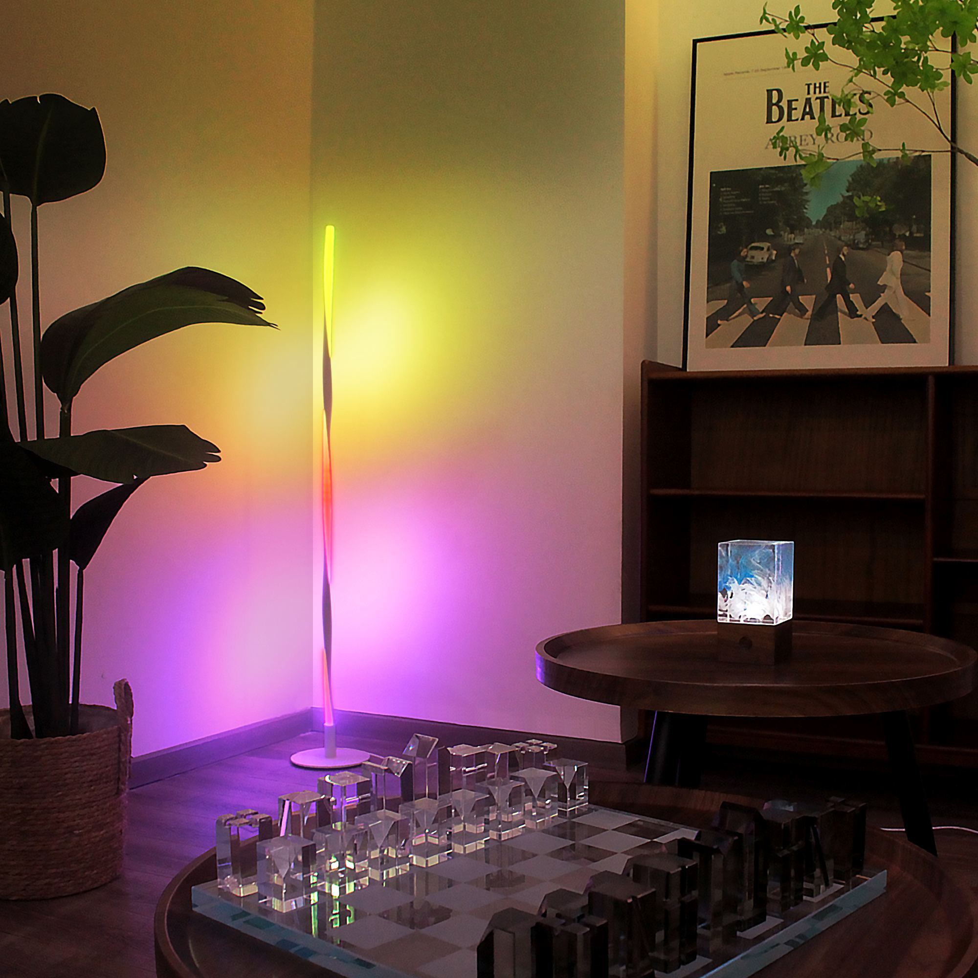 Spiral RGB Color Floor Lamp