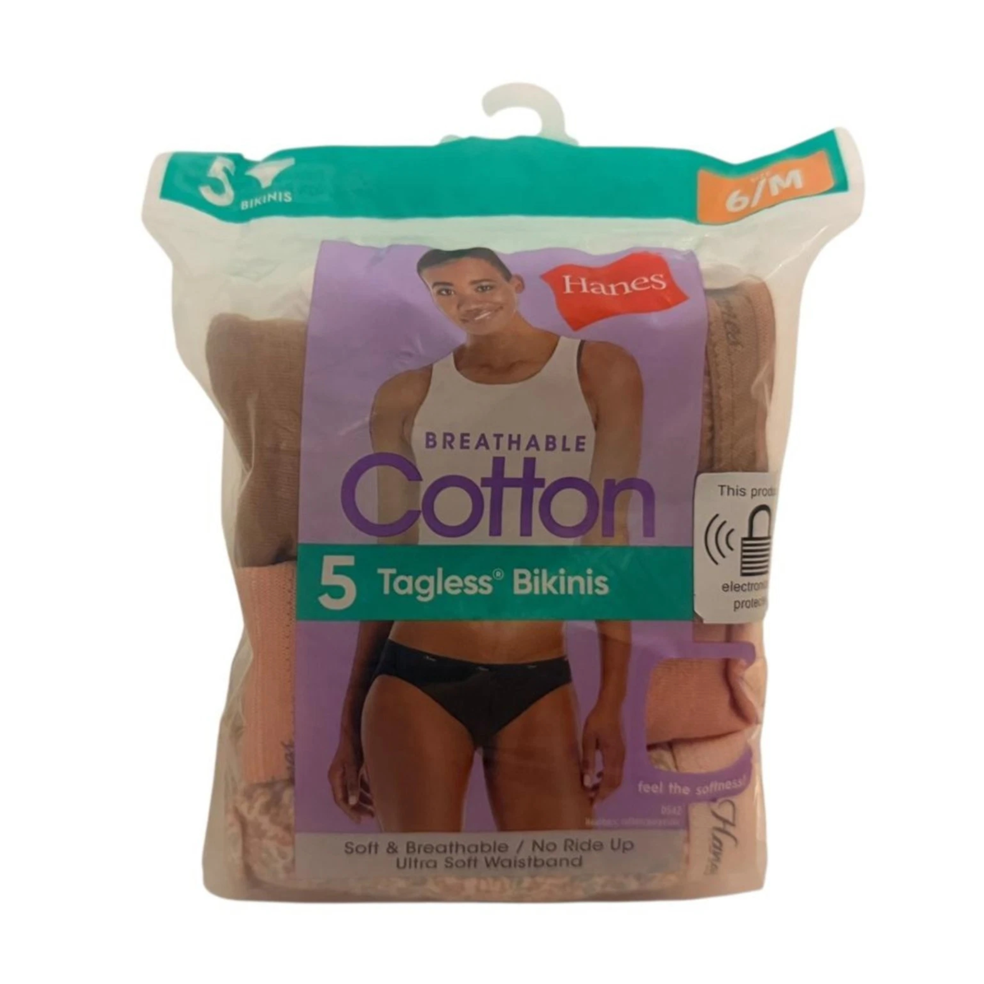 Hanes Women’s Breathable Cotton Bikini Underwear 5-Pack Tagless No Ride Up
