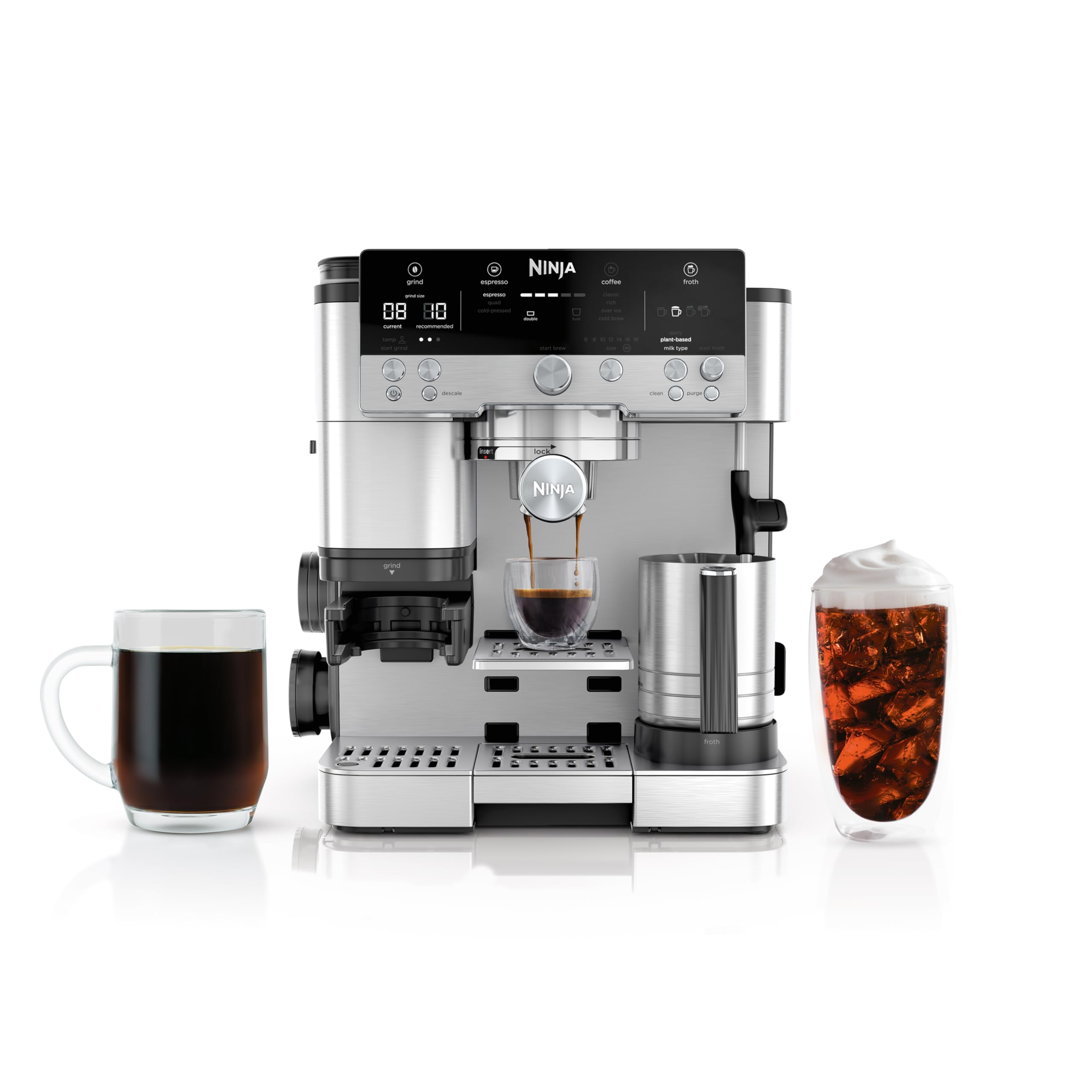 Ninja Espresso Machine Luxe Café Premier Series Drip Coffee Maker - Silver