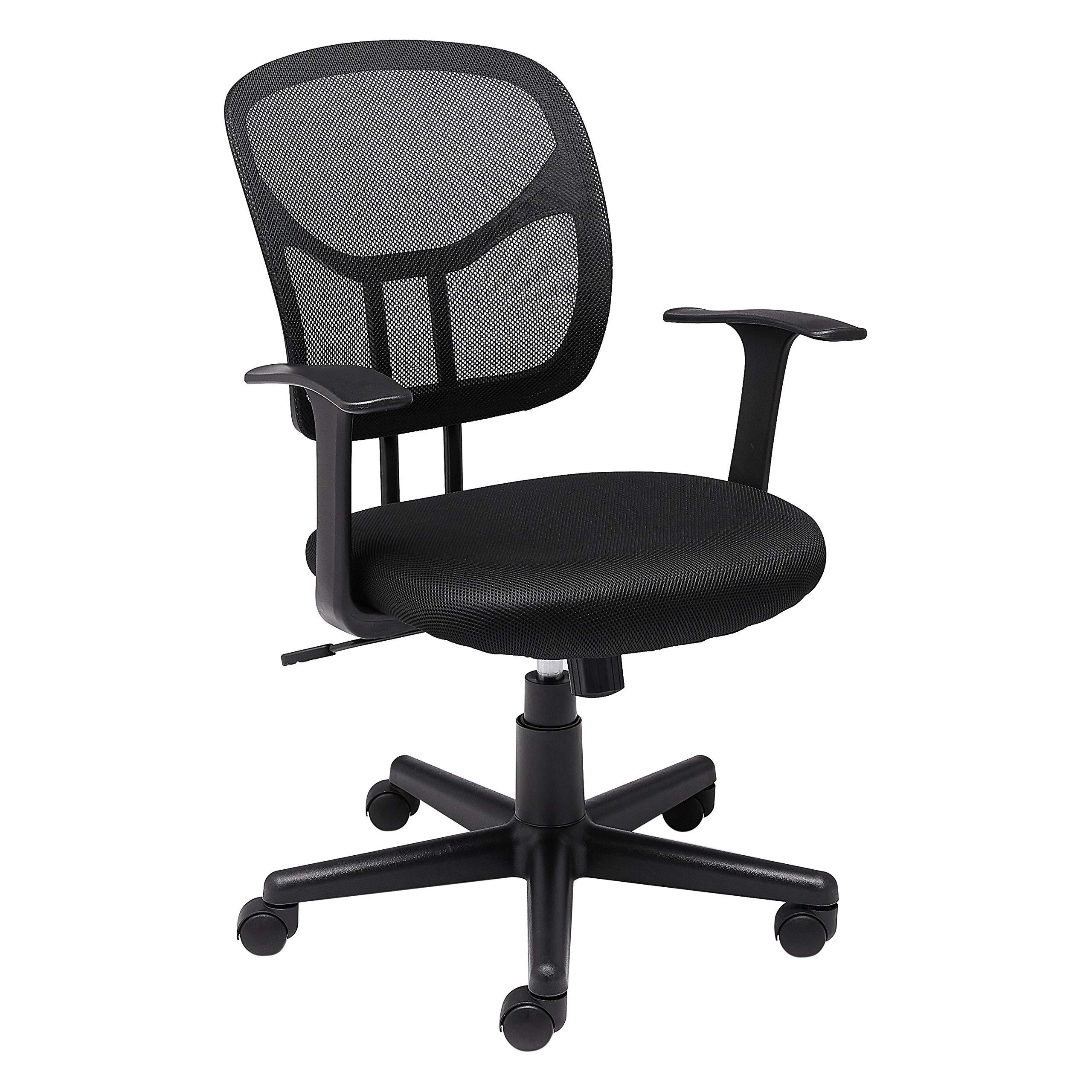 Amazon Basics Mesh Mid-Back Adjustable-Height 360-Degree Swivel Office Chair