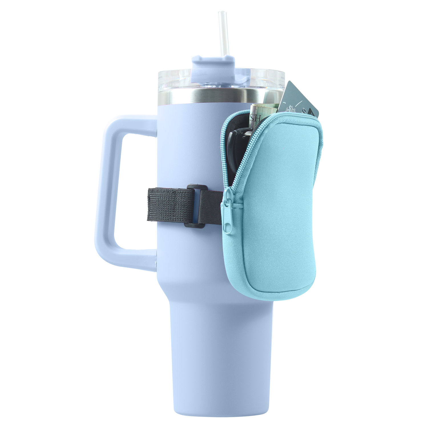 Neoprene Pouch For Tumbler With Zipper |8 Color Available