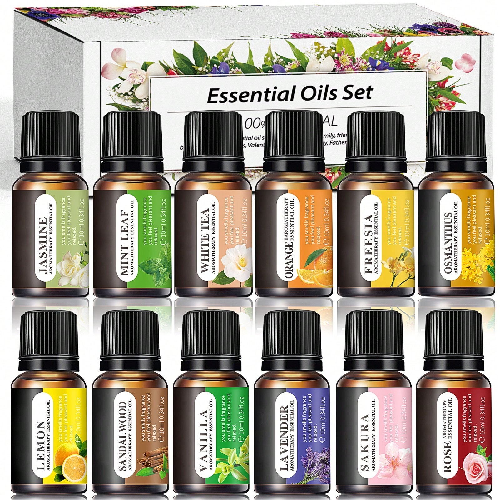 6 Pack/12 Pack Essential Oils Set  *0.34oz