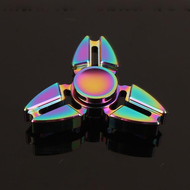 2 sided fidget spinner rainbow