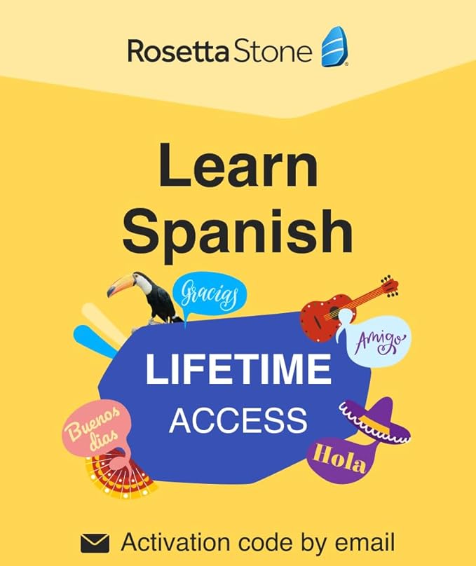 Rosetta Stone Learn Spanish| Lifetime Access | PC/Mac/iOS/Android [Online Code]